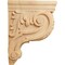 Ekena Millwork 4"W x 10 1/2"D x 14"H Large Hudson Acanthus Wood Corbel, Red Oak CORW04X11X14HDRO - alternate 2